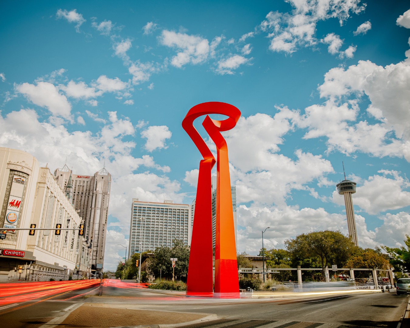 San Antonio's Friendship torch sculpture
